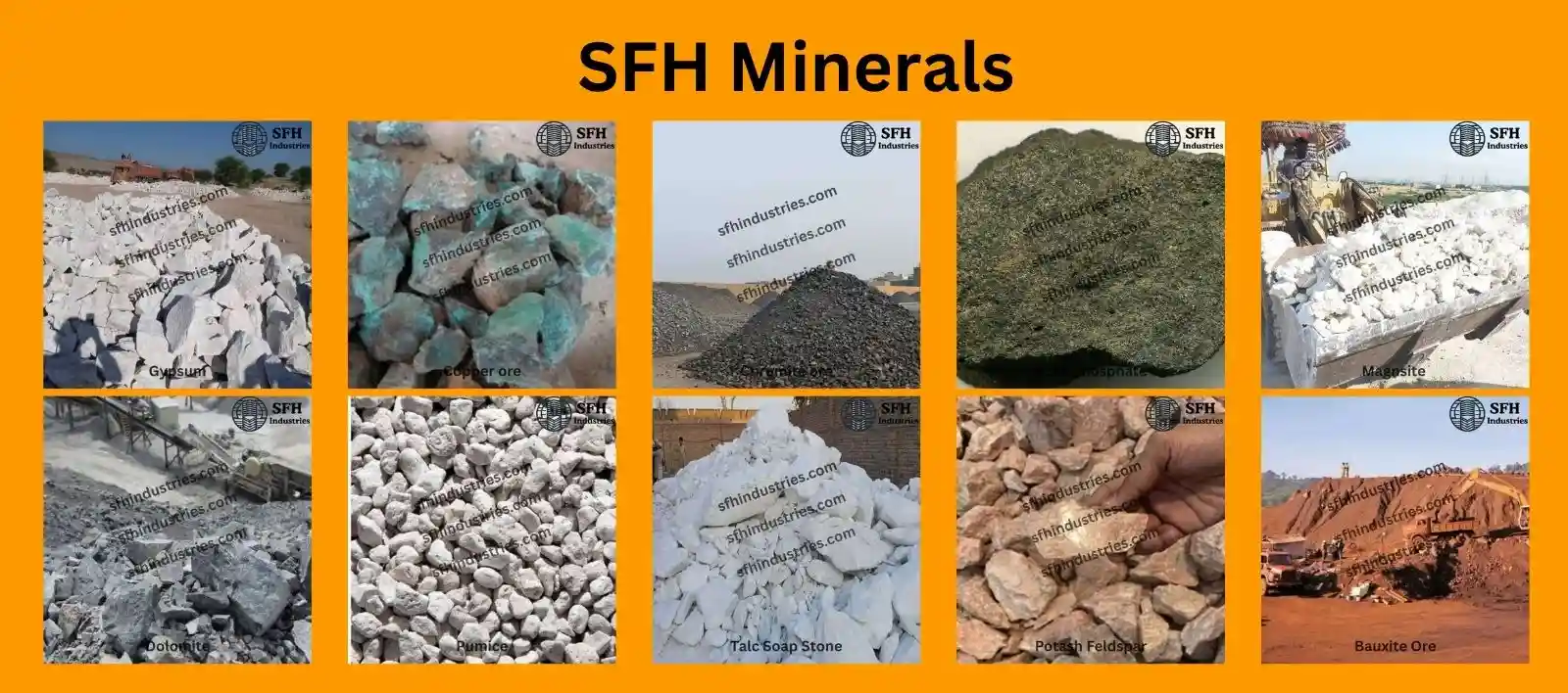 Minerals supplier and exporter Pakistan